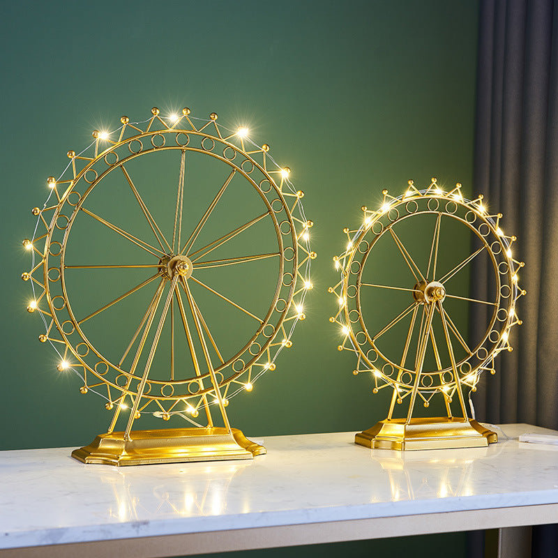 Creative Personality Light Luxury Rotating Ferris Wheel Ornament