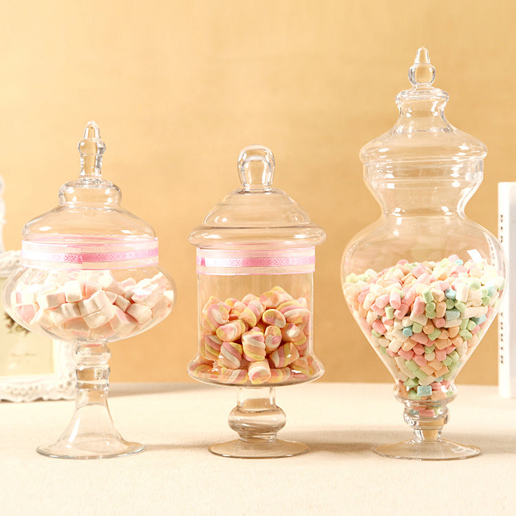 Clear Candy Glass Jar Decoration