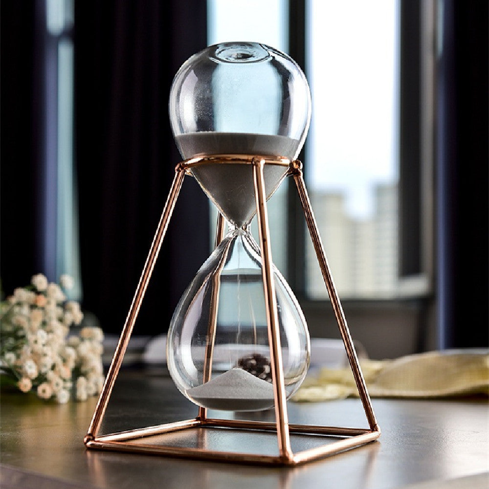 Metal Hourglass Timer 30 Minute Nordic Style Ornament