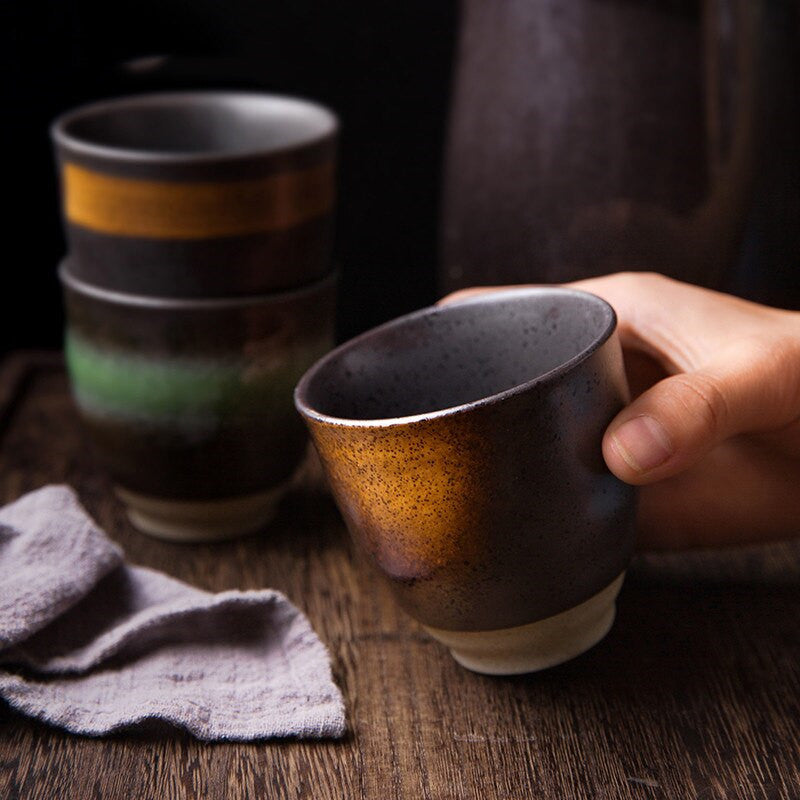 Creative Japanese hand-painted ceramic cups
