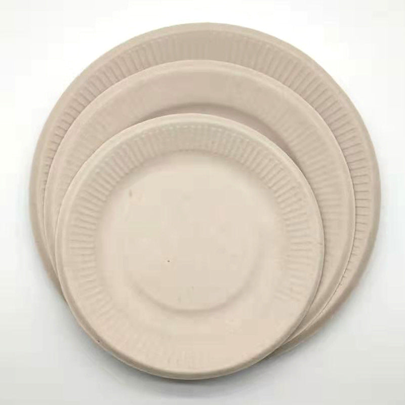 Pure pulp disposable paper plates