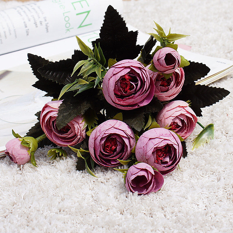 Home decoration small bouquets artificial flowers