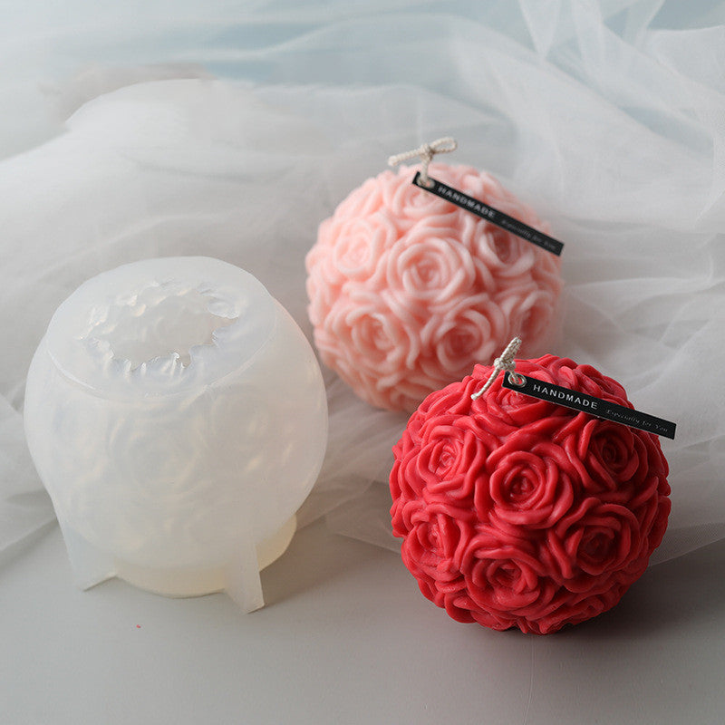 Rose Flower Ball DIY Silicone Mold