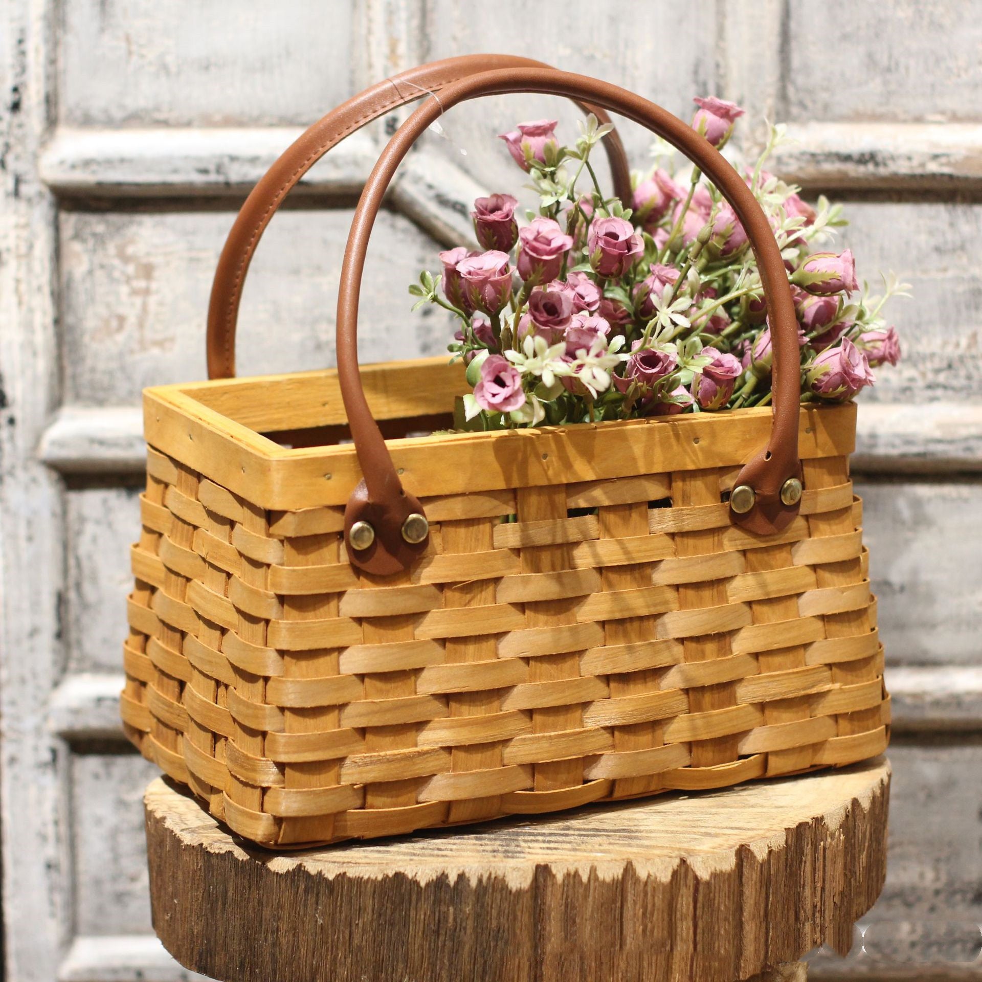 Simulation Flower Basket, Flower Basket, Children's Posing Basket