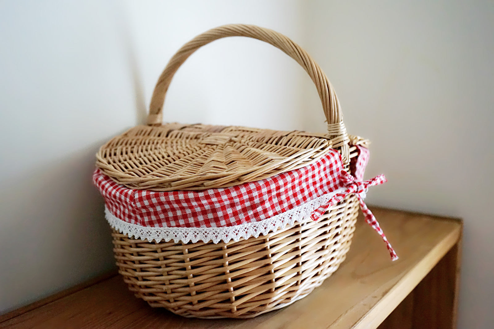 Wicker Rattan Woven Shopping Basket Gift Basket