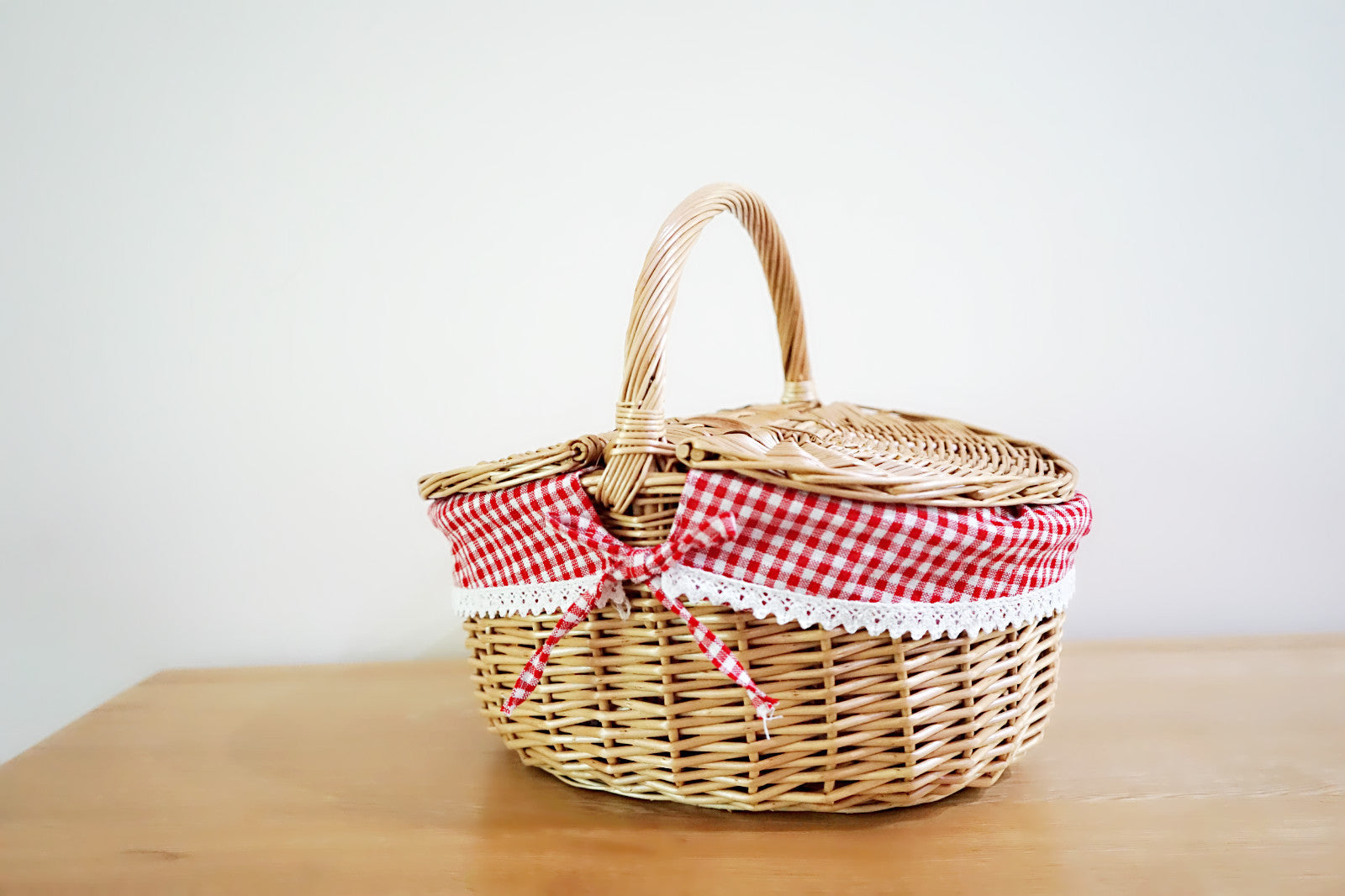 Wicker Rattan Woven Shopping Basket Gift Basket