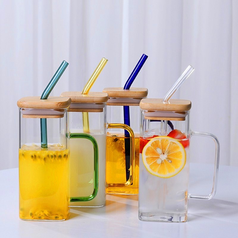 Straw Cup Glass Single Cup Creative Water Cup Gift