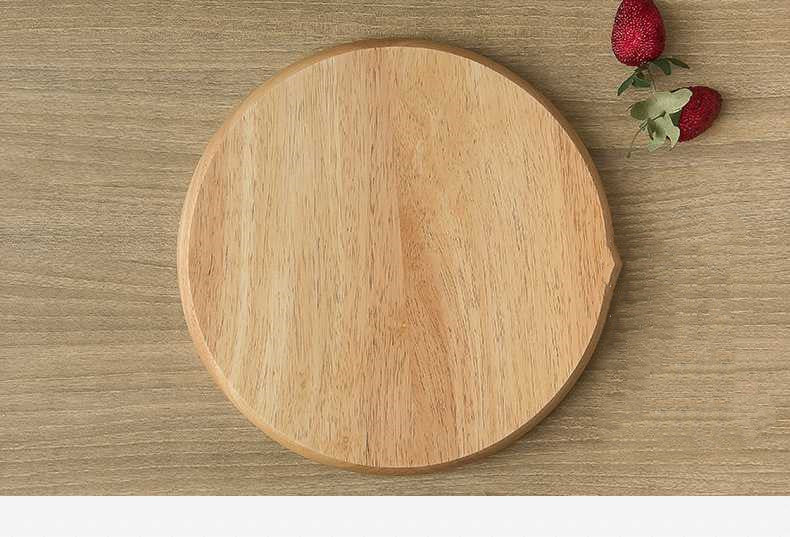 Creative And Personalized Round Compartment Tray  Solid Wood Dried Fruit Platter  Snacks  Nuts Snacks  Refreshments, Wooden Plates