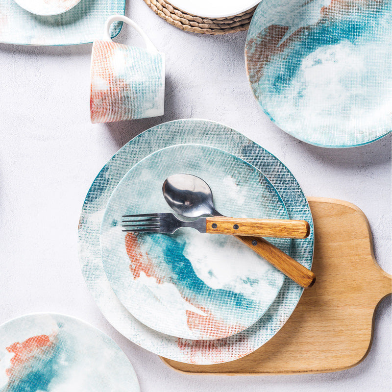 Ceramic Tableware Nordic Dishes, Dishes