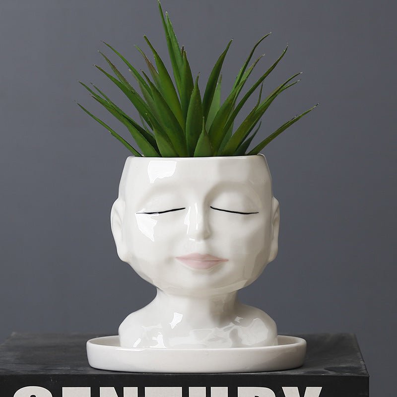 Ceramic Hand-painted Creative Desktop Flower