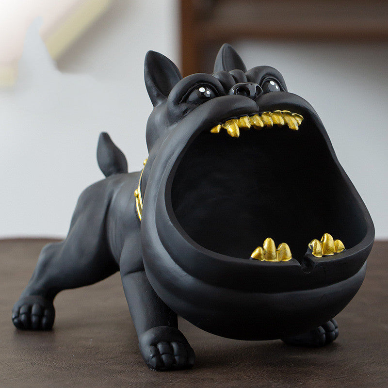 Cartoon dog ceramic ashtray