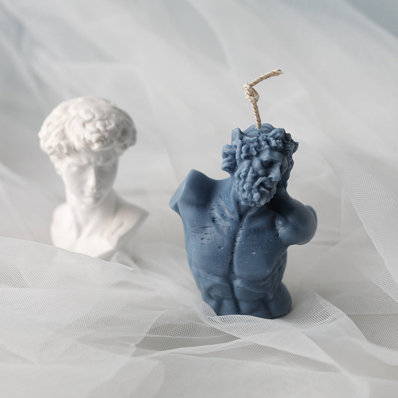 Laocoon bust candle mold
