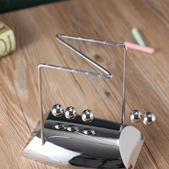 Newtons Cradle Steel Balance Ball Physics Science Pendulum Metal Craft Educational Toy Home Desk Decoration Girl Kids Toy Gift