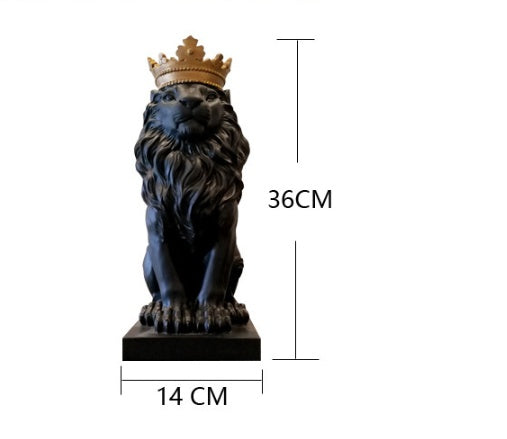 Crown lion ornament