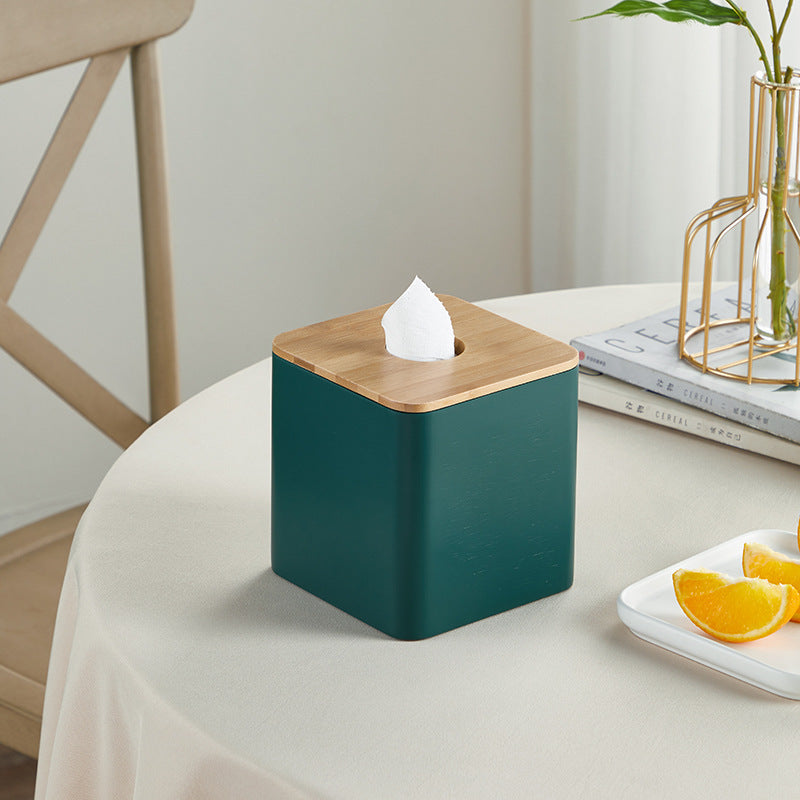 Modern minimalist creative round hole tissue box