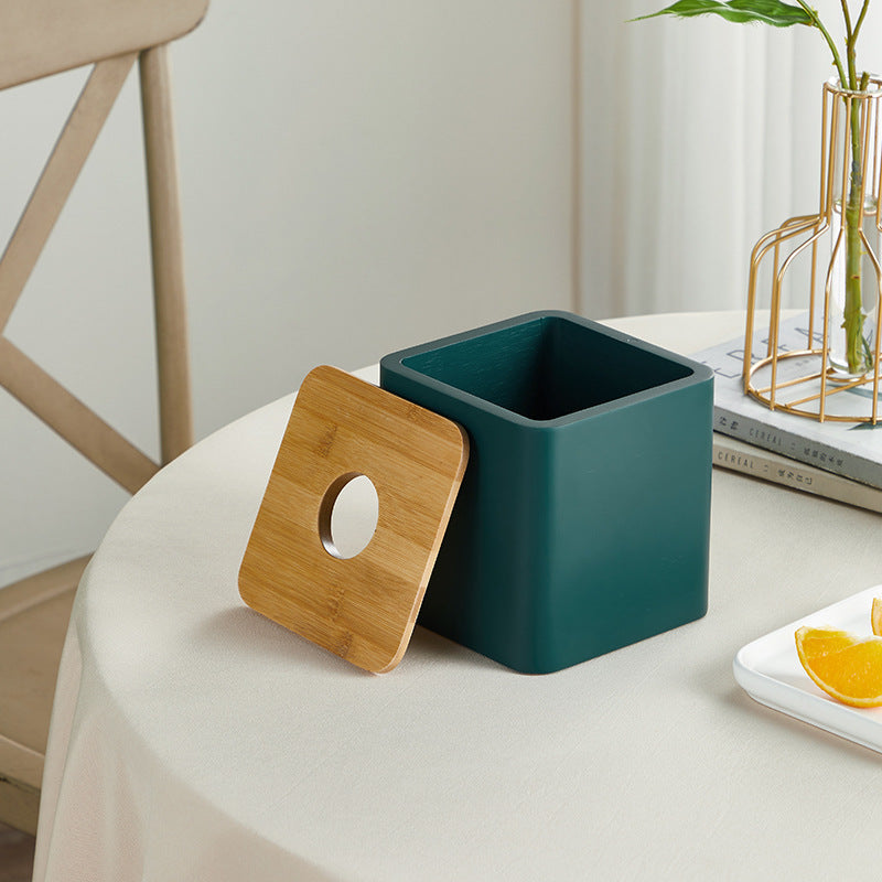 Modern minimalist creative round hole tissue box