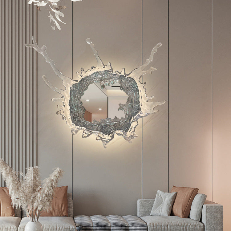 Creative Water Spray Vanity Mirror Wall Lamp
