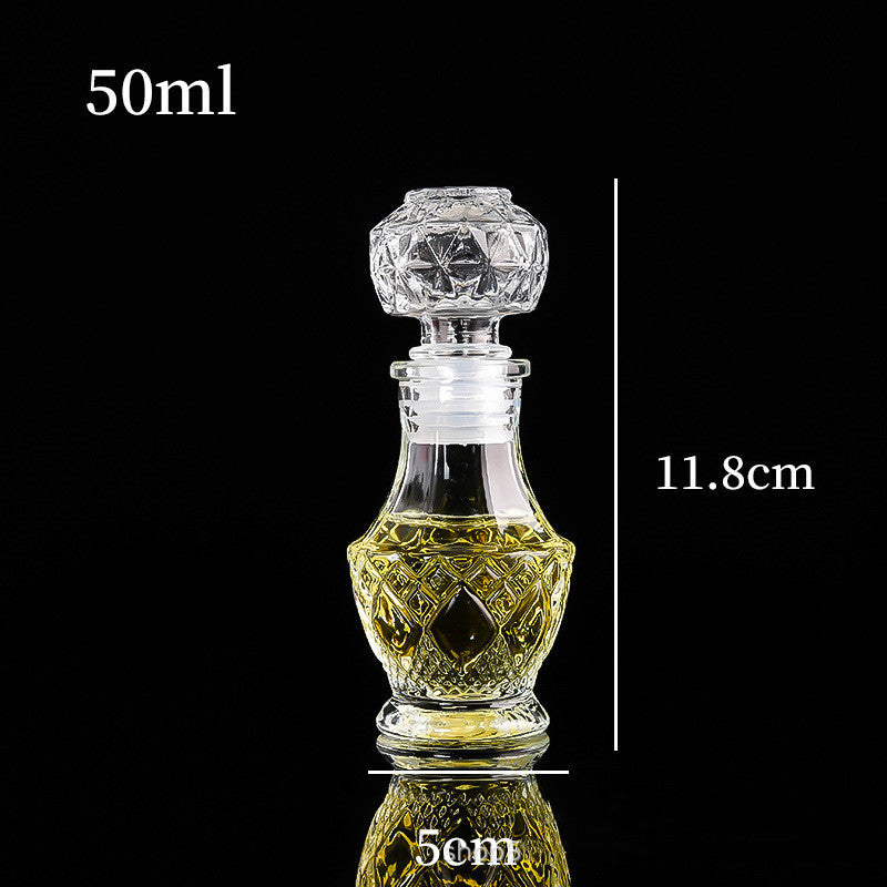 Creative Transparent Glass Wine Bottle