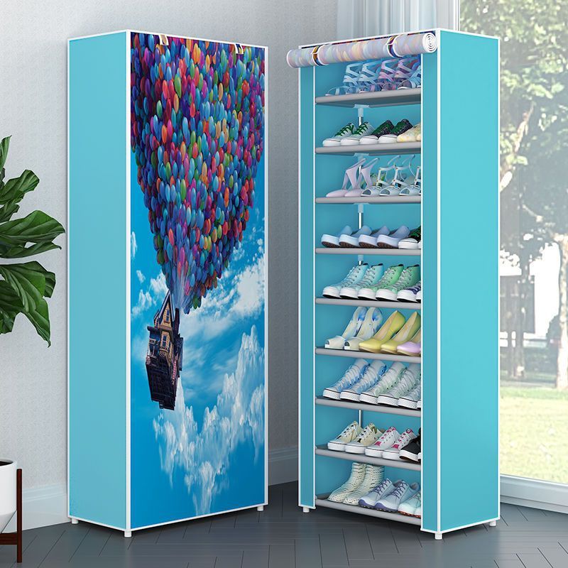 Cloth Shoe Cabinet Student Dormitory Bedroom Storage Shoe Rack Door Multi-layer Assembly Simple