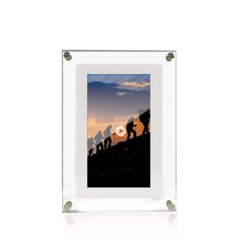 7-inch Transparent Acrylic Digital Photo Frame Video Player