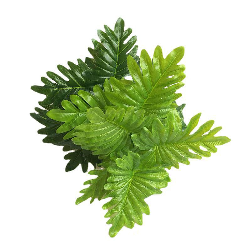 Simulation Of Iron Tree Palm Sky Anemone Leaves Plant Wall Decoration Accessories