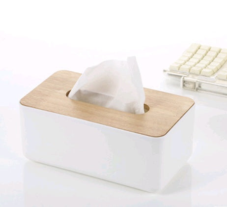 Original color oak paper towel pumping creative desktop wooden tissue box tray paper napkin storage box