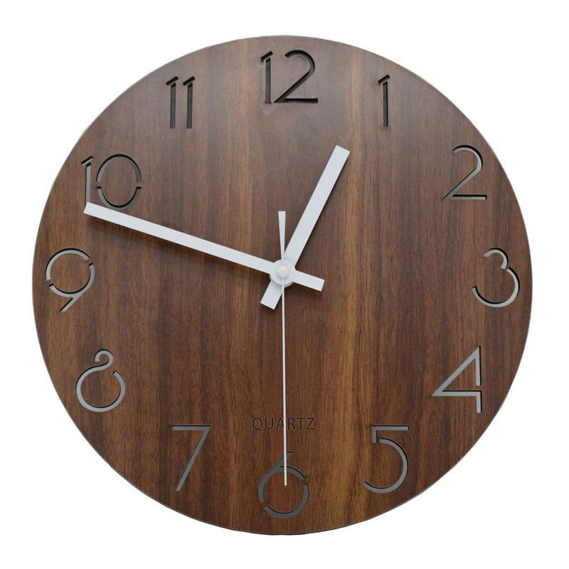 Wooden clock 12 "creative wall clock