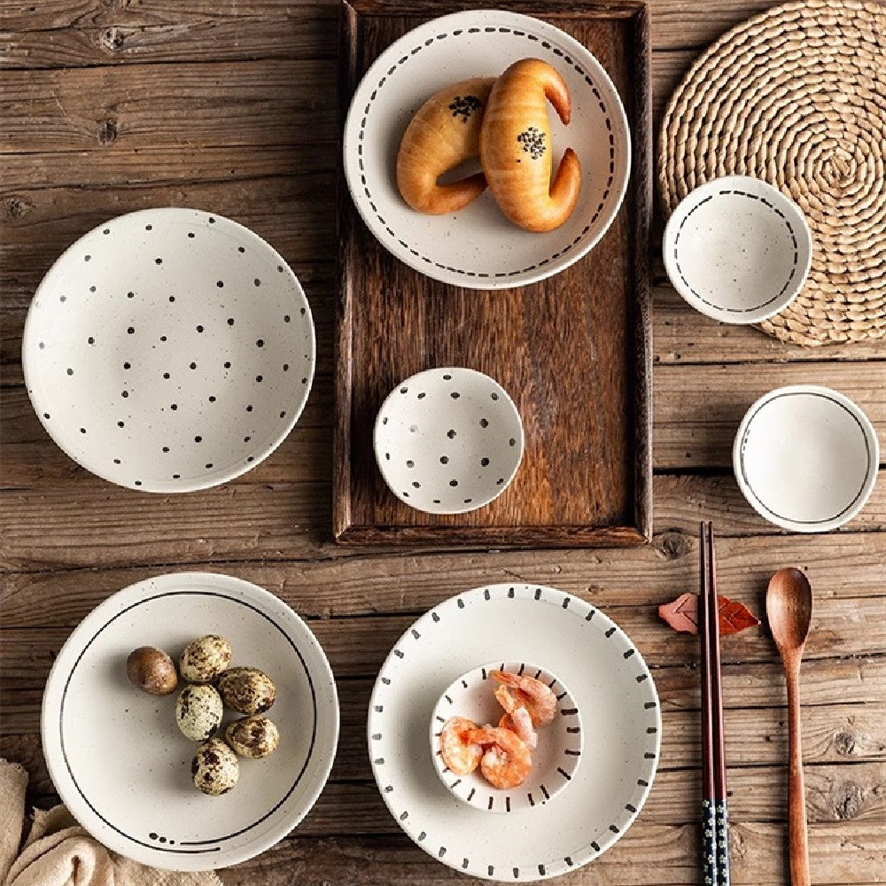 Japanese Textured Tableware And Household Plates