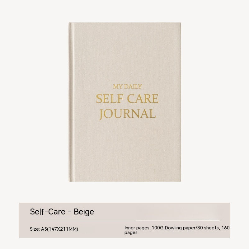 Thanksgiving Diary Happy Self-care Diary Boy English Version A5 Notebook Cloth Book