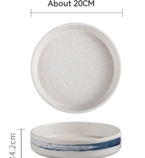 Simple Western Cuisine Plate Ceramic Plate Deep Plates