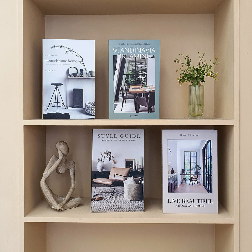 Minimalist Home Style Decoration Simulation Book Ornaments
