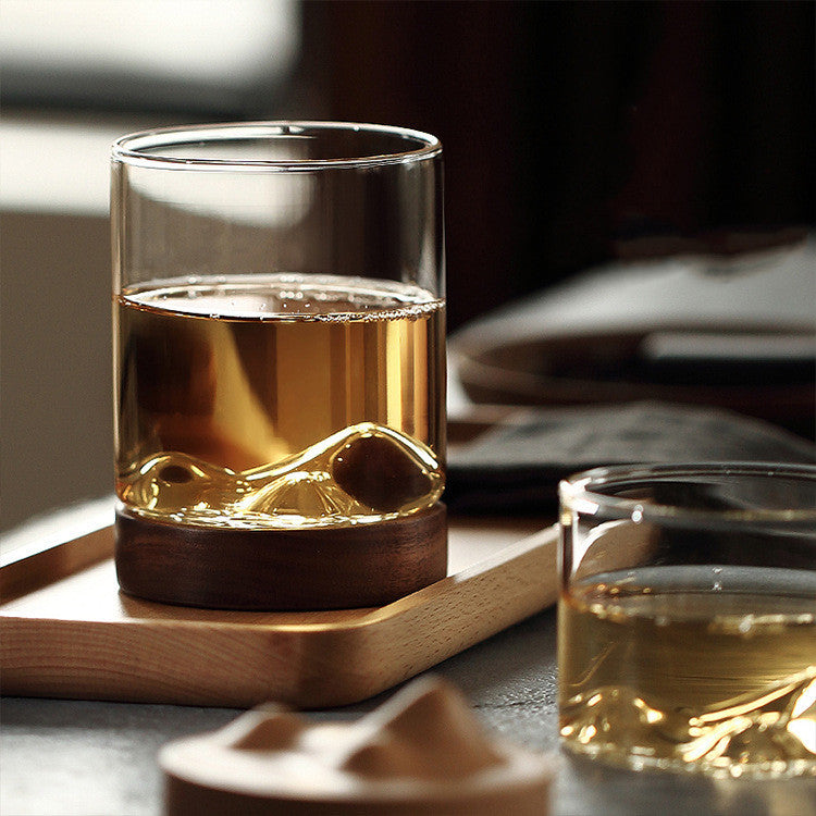 Musheng Japanese style transparent glass tea cup