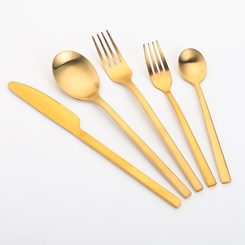 Stainless Steel Cutlery Set Matte Cutlery Thickened