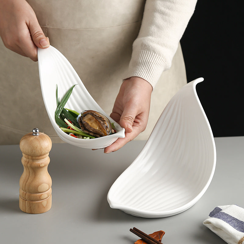 Creative Shaped Irregular Cold Dishes Plate Private Dining Special Tableware