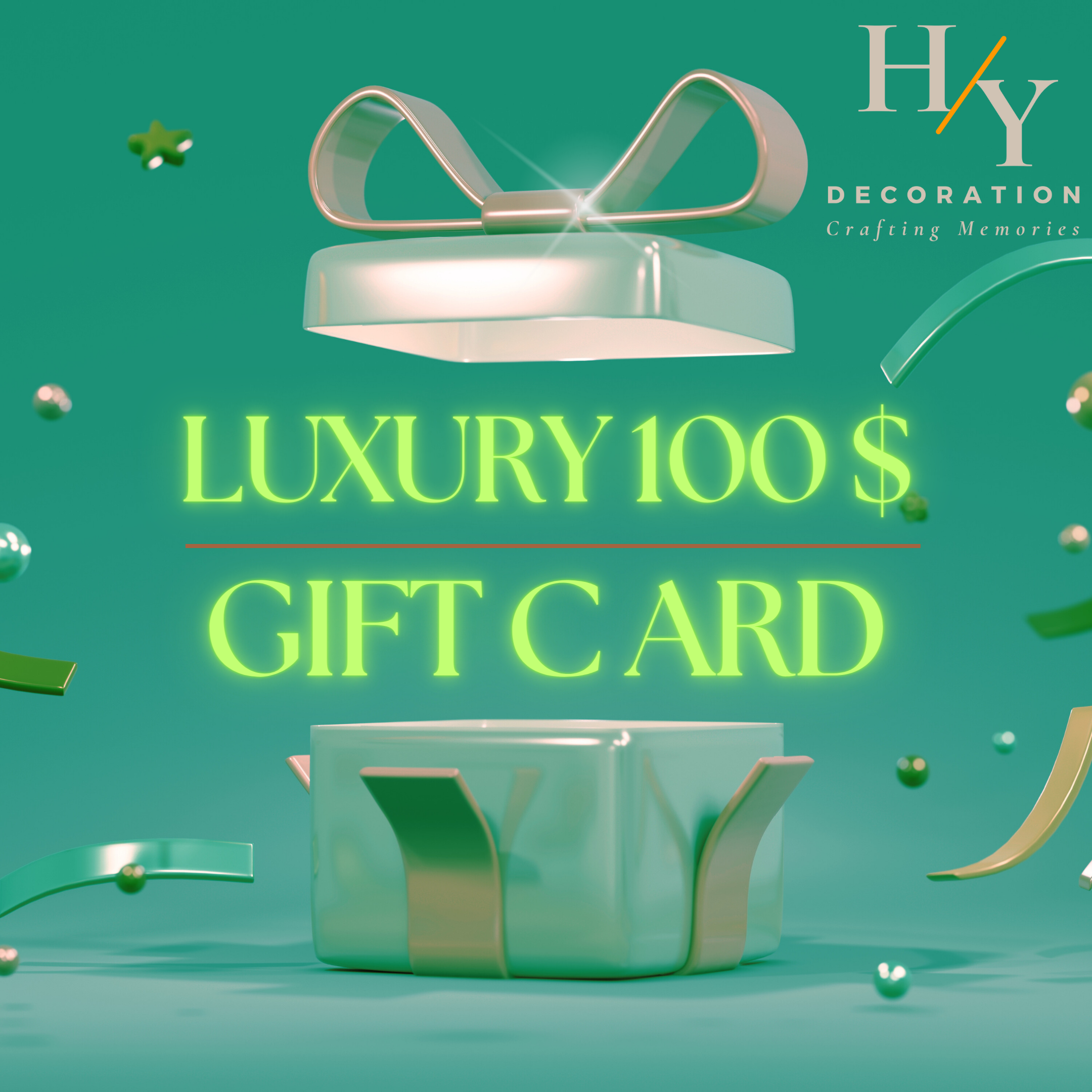 HY Decoration Luxury Gift Card 100 $