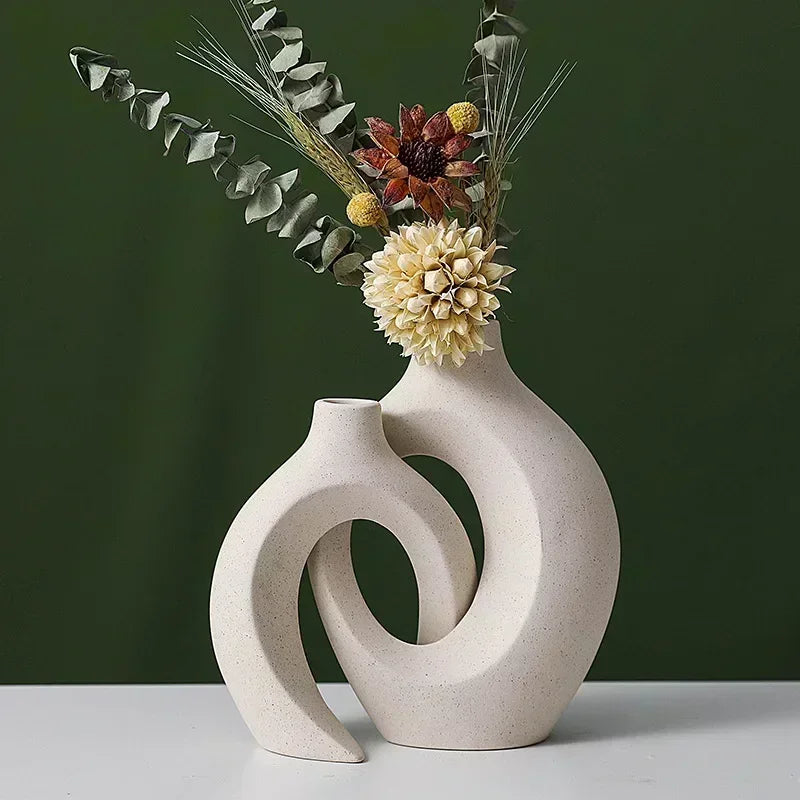 Nordic Ceramic Interlock Vase Bridal Shower Wedding Boyfriend