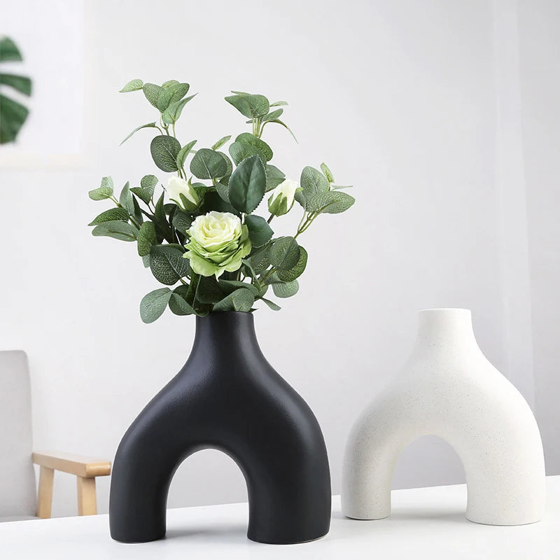 Flower Vases Home Decor Nordic Ceramic Vase Home Decoration Accessories