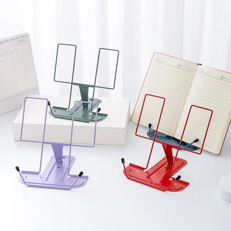 Portable Book Holder Adjustable Reading Rest Recipe Cookbook