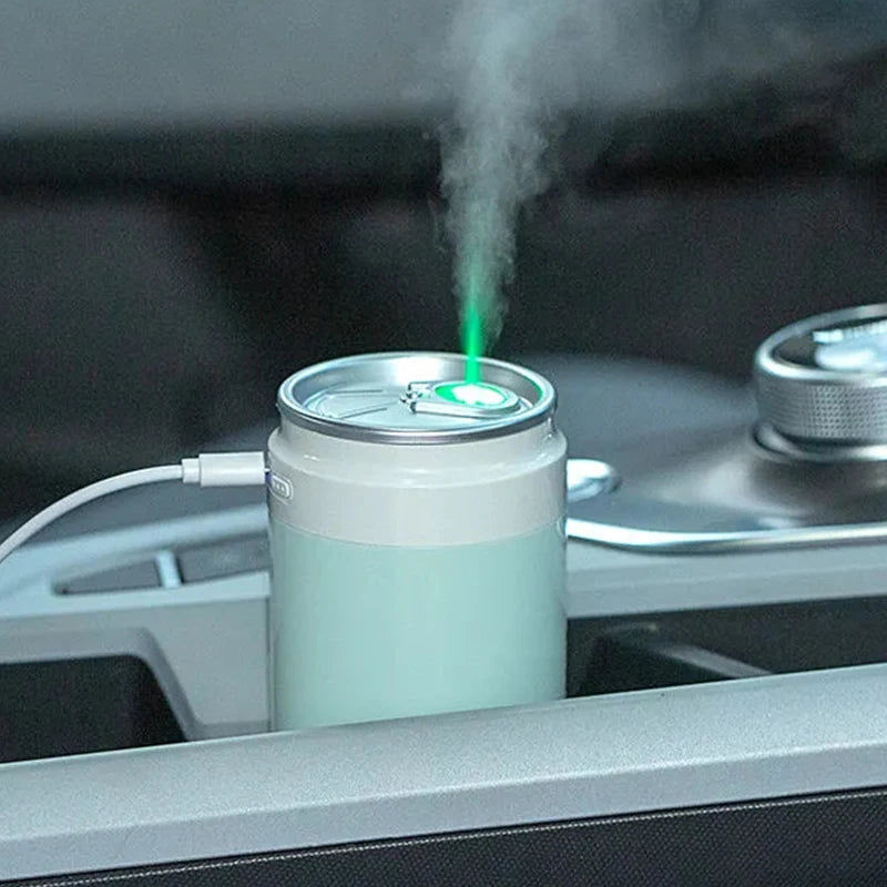 Car Humidifier Air Aroma Essential Oil Diffuser Mini Portable USB Rechargeable Humidifier Office Car Mouisture Auto Accessories