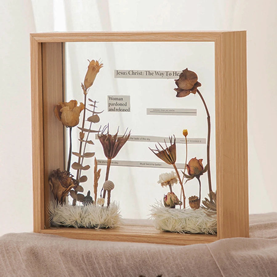 3D Flowers Photo Frame 4cm Deep Shadow Box Frames Bouquet Display Flower