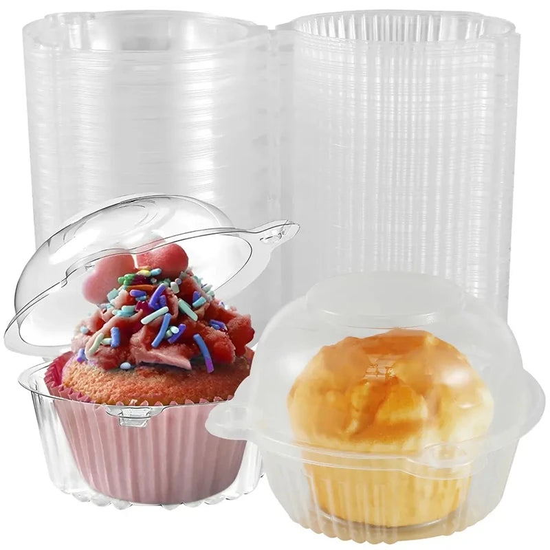 30/50Pcs Cake Packaging Box Cupcake Muffin Container