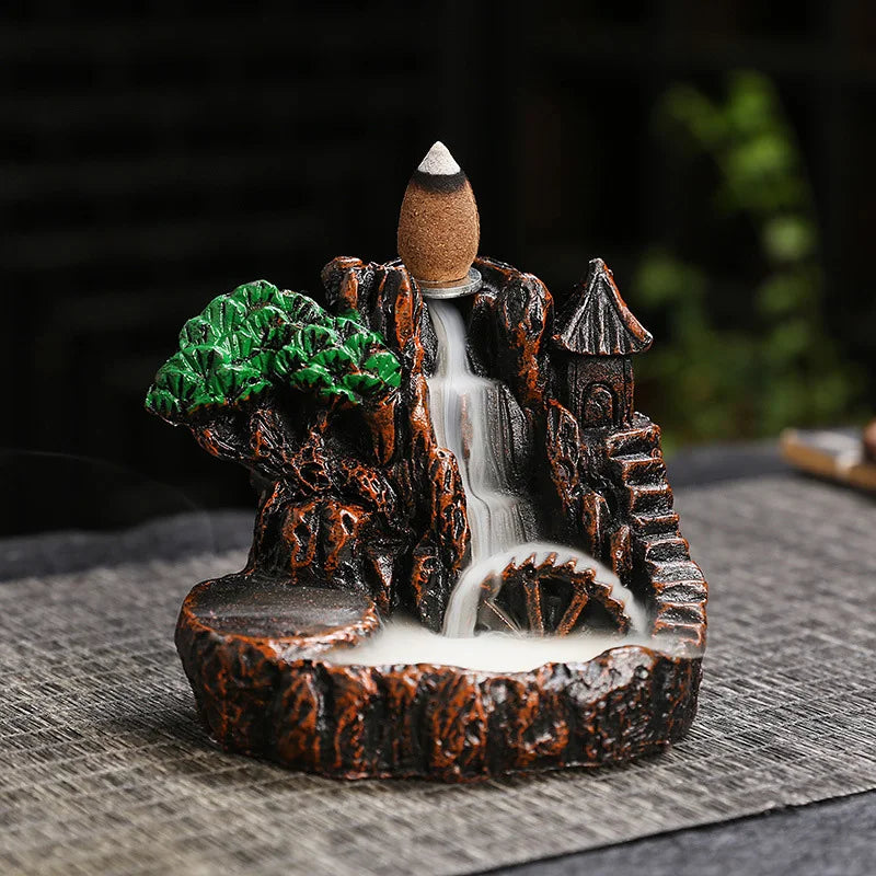 Backflow Incense Holder Waterfall Incense Burner Office Home Decor