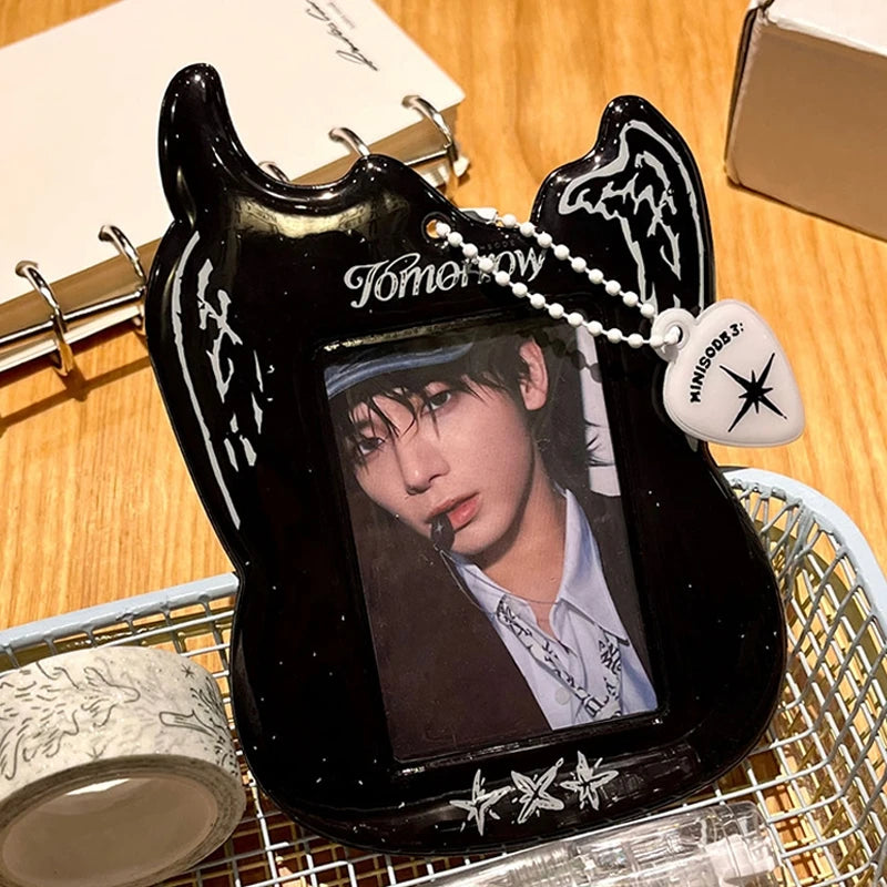 INS  Guitar Shape Cardholder Photo Display Pendant Irregular