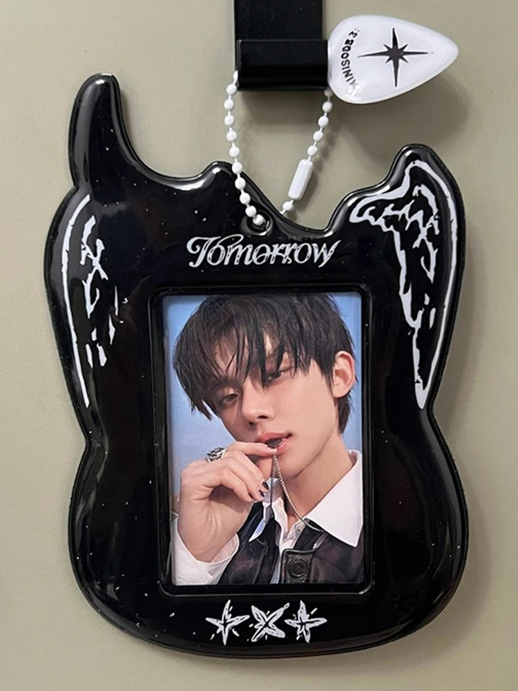 INS  Guitar Shape Cardholder Photo Display Pendant Irregular