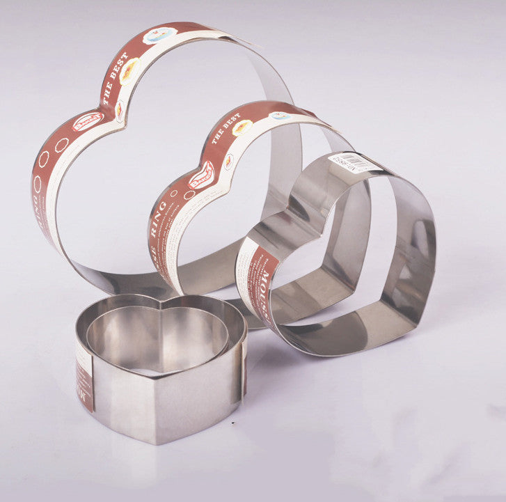 Heart Shaped Stainless Steel Foam Baking Supplies