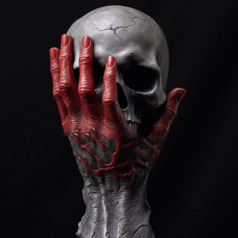 Halloween Gothic Wrist Splint Skull Resin Craft Ornament