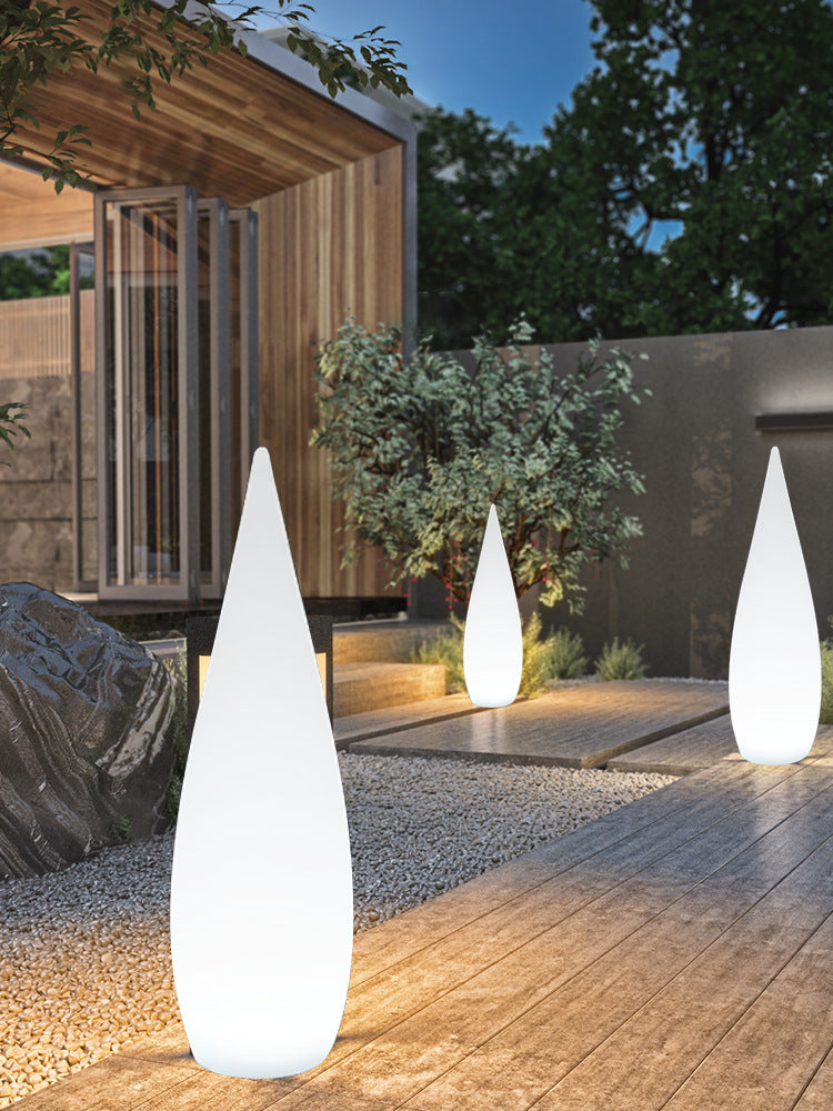 Outdoor Landscape Courtyard Simple Solar Waterproof Drip Floor Lamp