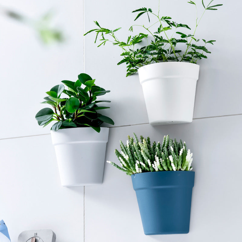 Wall-mounted Plastic Potted Plant Flower Pots