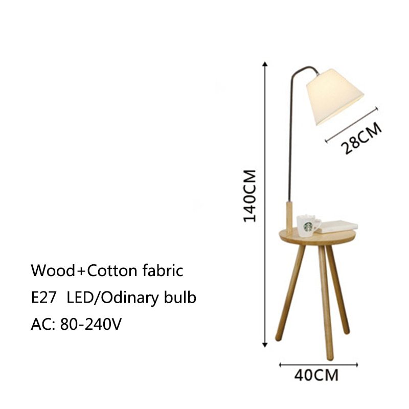 Simple Modern Floor Lamp Standing In Living Room