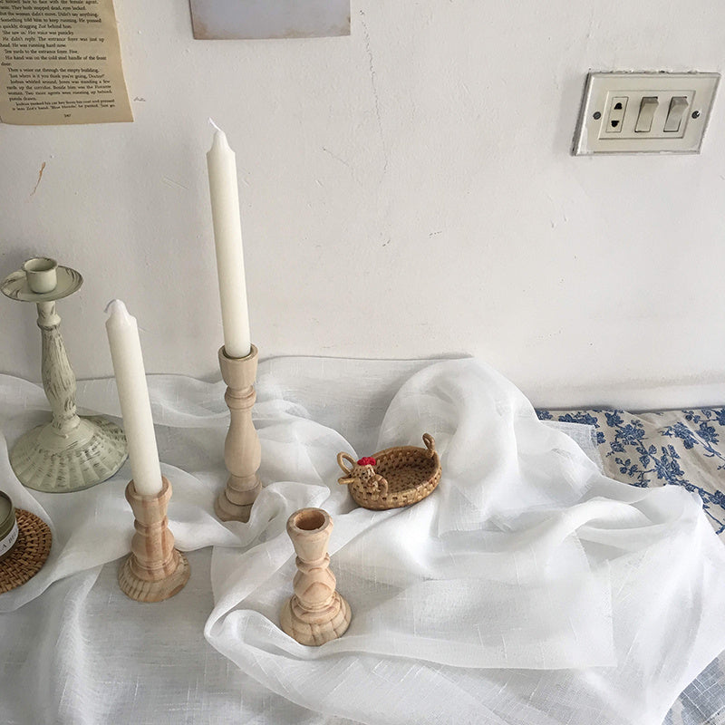 Unpainted Vintage Candle Holders For Wedding Parties